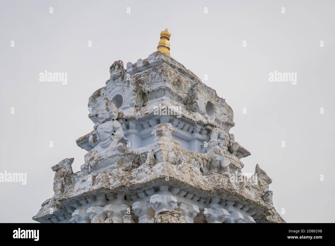 Close up of indian temple architecture Stock Photo