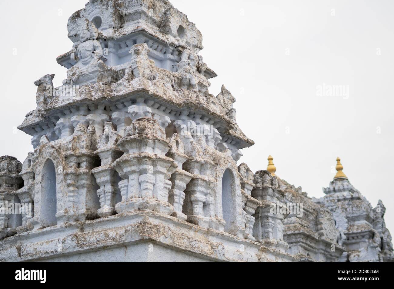 Close up of indian temple architecture Stock Photo