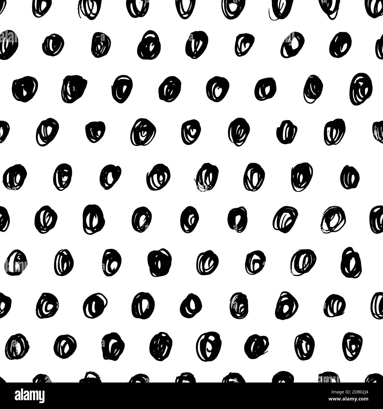 Hand drawn polka dot seamless vector pattern Stock Vector Image & Art ...