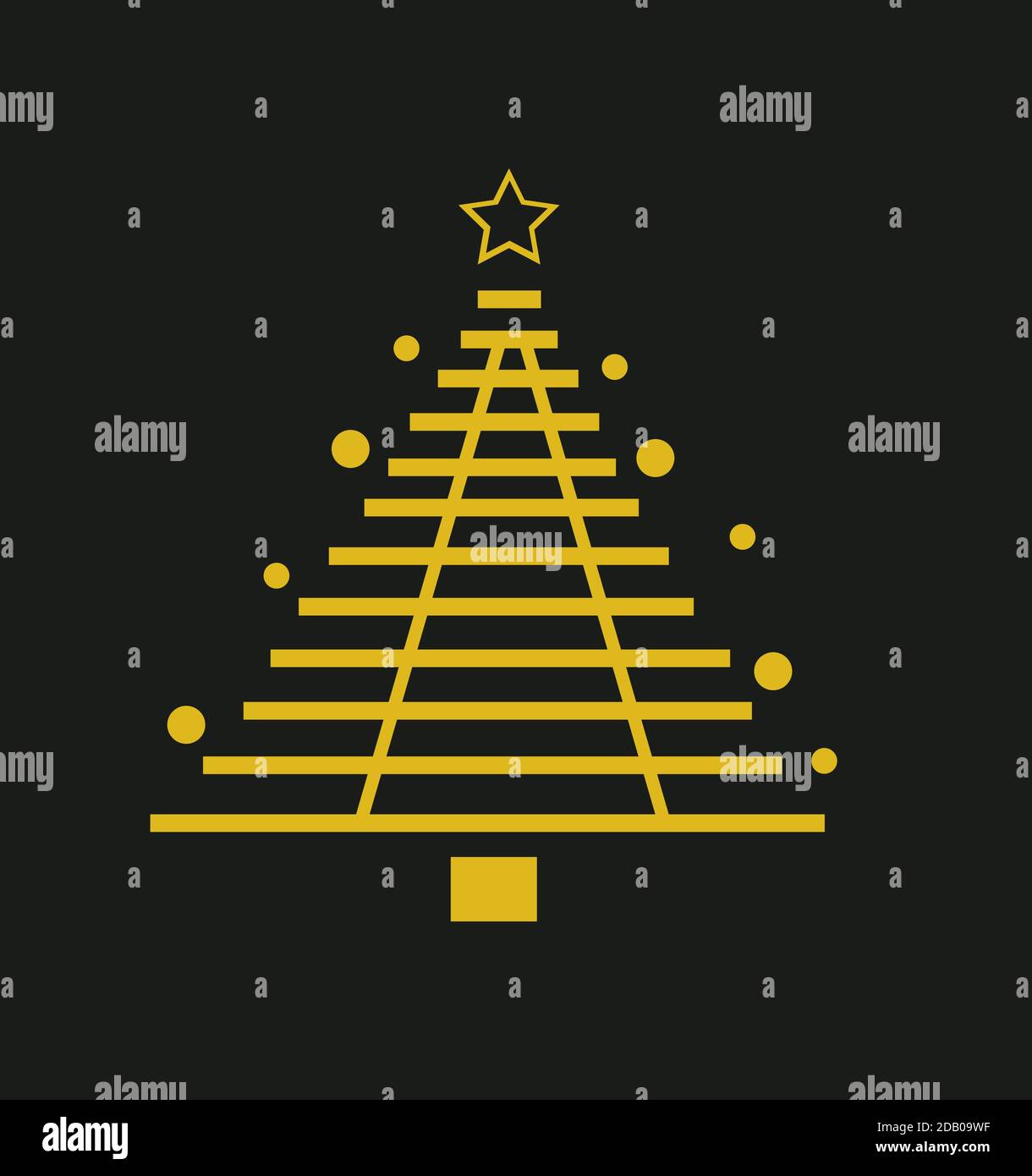 Abstract christmas tree vector illustration Stock Vector Image & Art