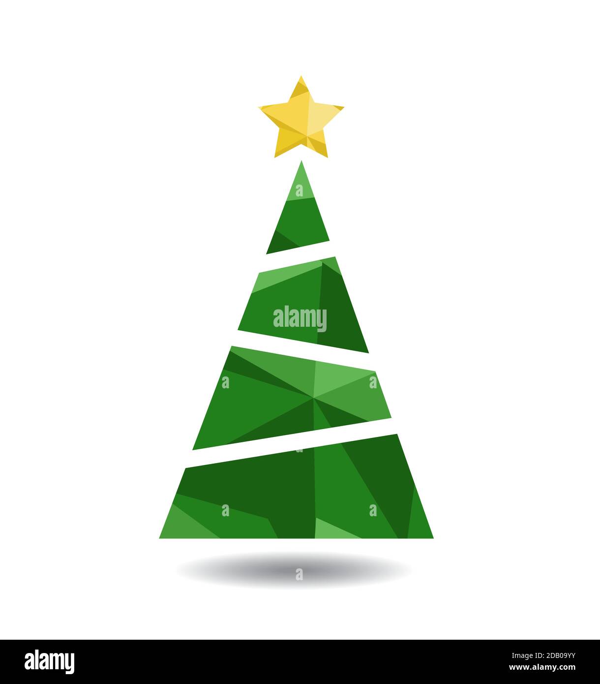 Abstract christmas tree vector illustration Stock Vector Image & Art