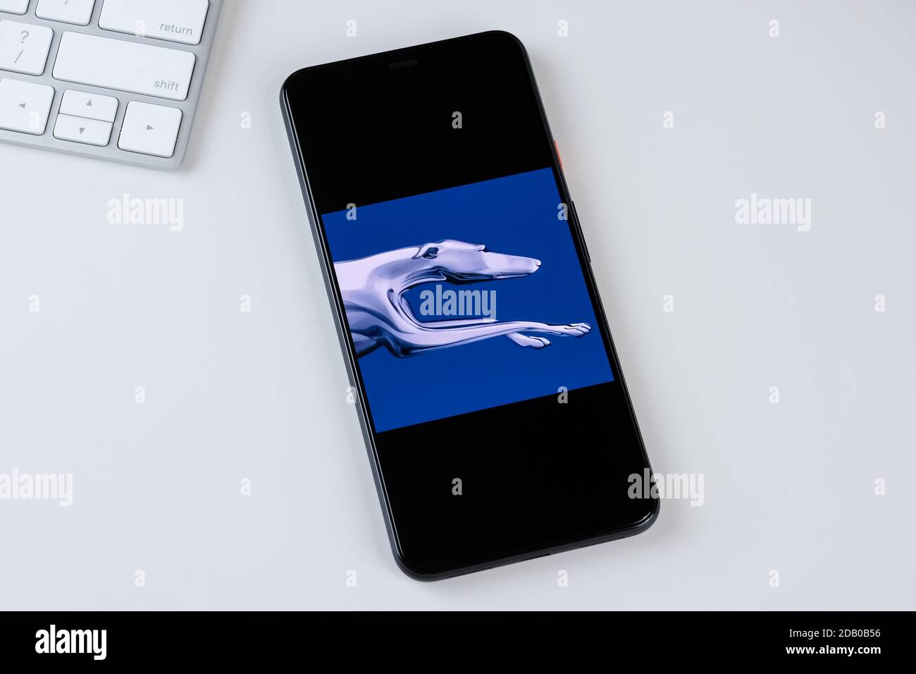 Greyhound Lines app logo on a smartphone screen Stock Photo Alamy