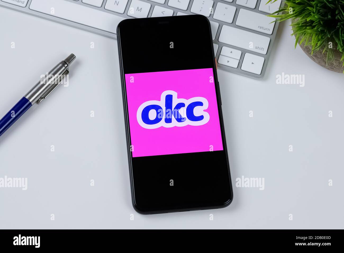 OkCupid app logo on a smartphone screen Stock Photo - Alamy