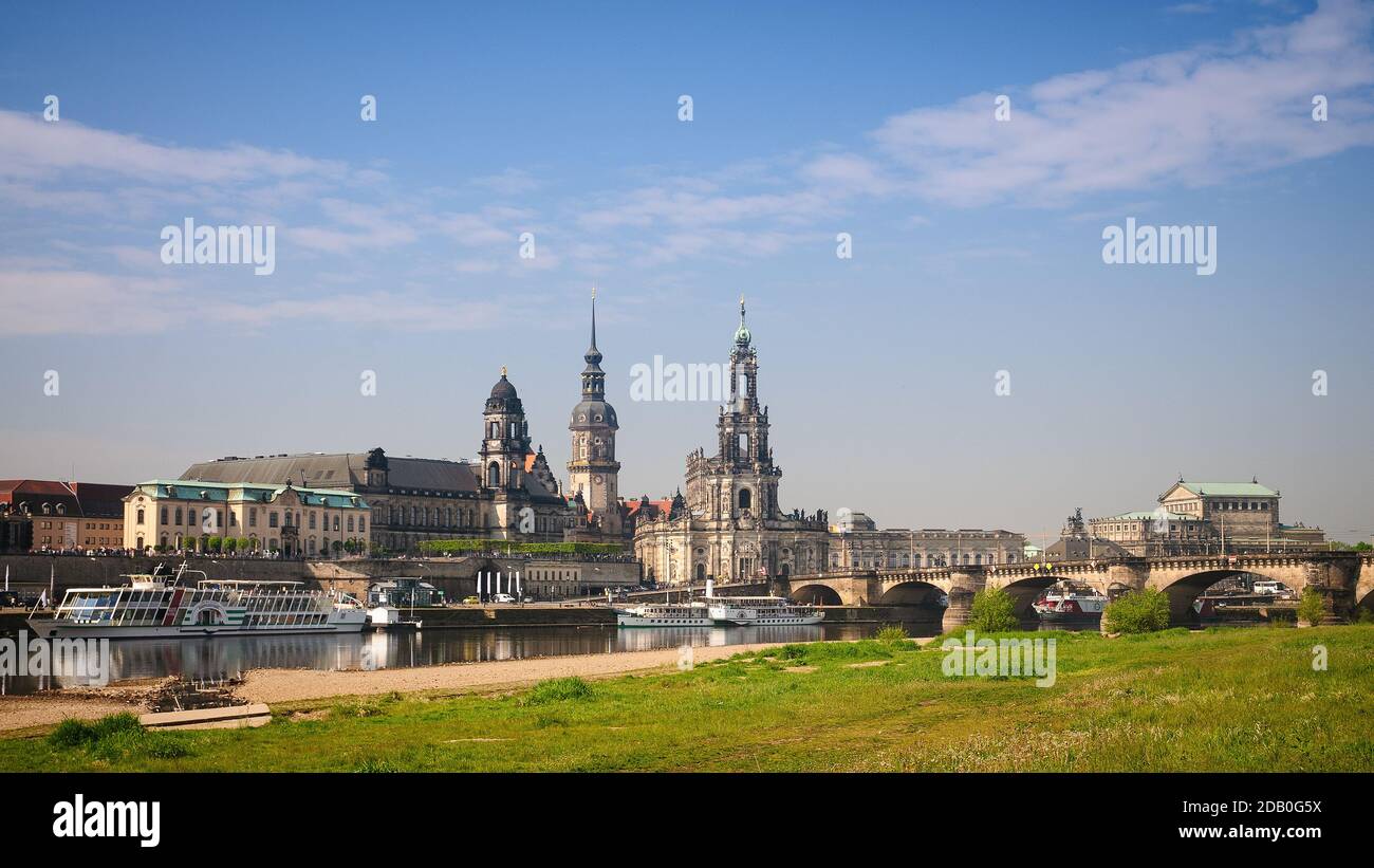 Dresden skyline Stock Photo