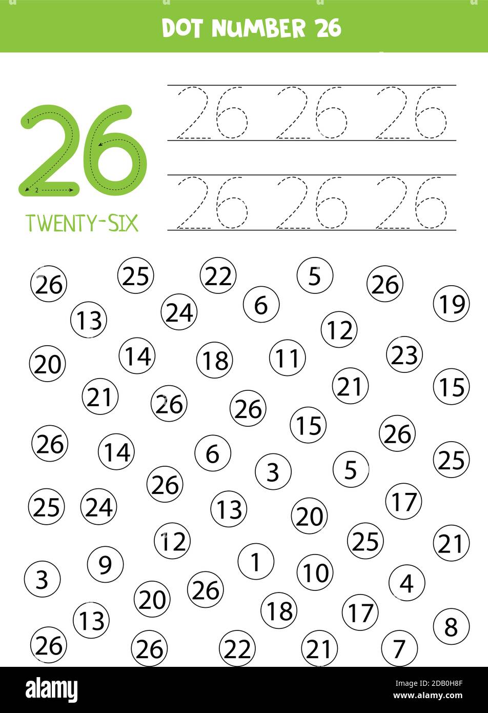 Number worksheet Stock Vector Images - Alamy