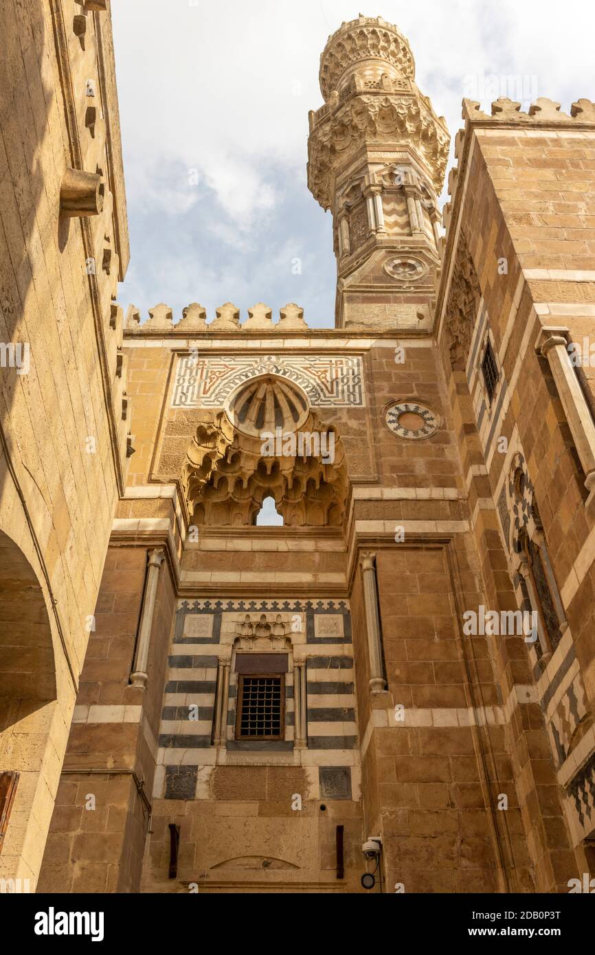 Egypt, Cairo,  exterior  of Madrasa of Amir Aqbugha Stock Photo