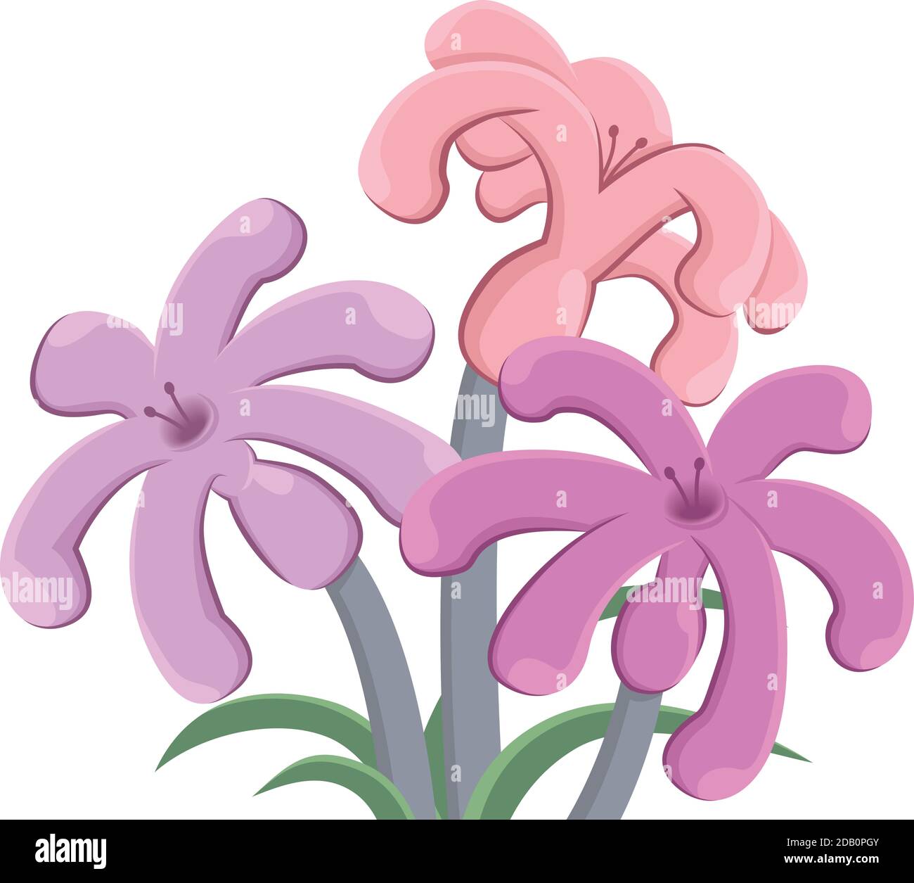 Vector illustration of some colorful flowers Stock Vector Image & Art ...