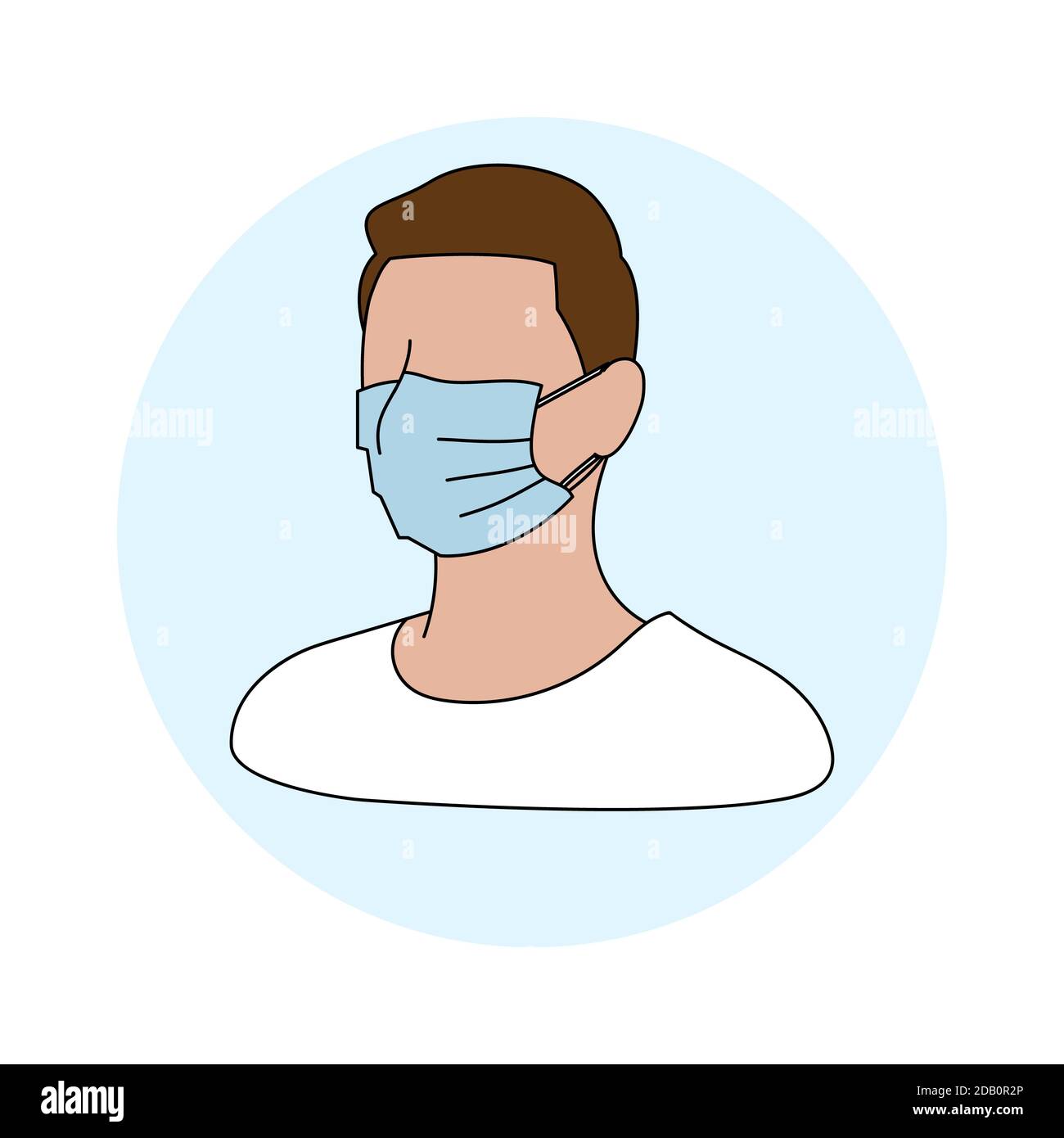 Wear A Mask Cartoon Cut Out Stock Images u0026 Pictures - Alamy