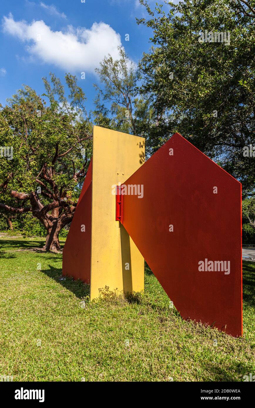 Metal sculpture at Greynolds Park, Florida, USA Stock Photo Alamy