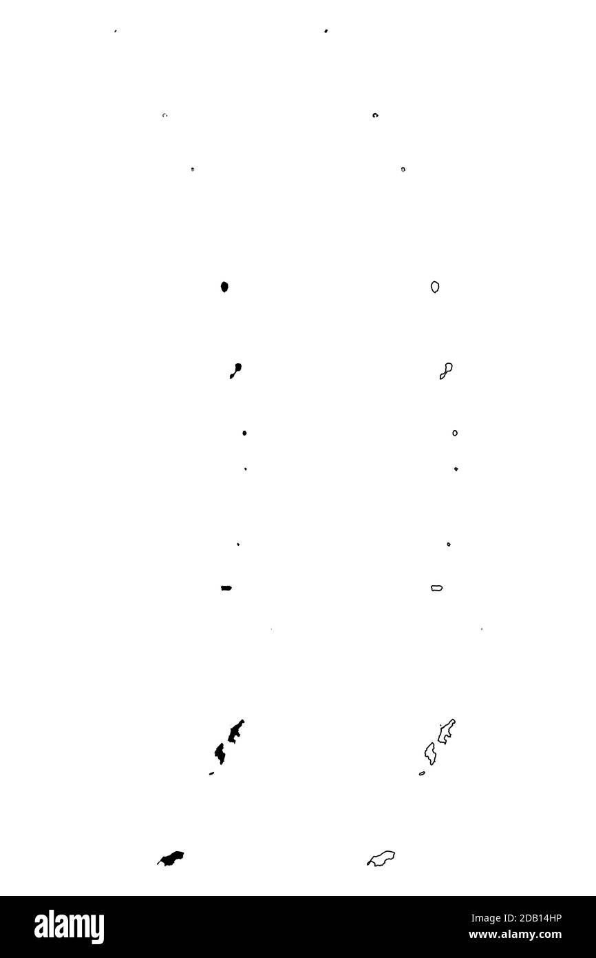 Commonwealth of the Northern Mariana Islands (United States of America, USA,  Mariana Archipelago) map vector illustration, scribble sketch Northern M Stock Vector
