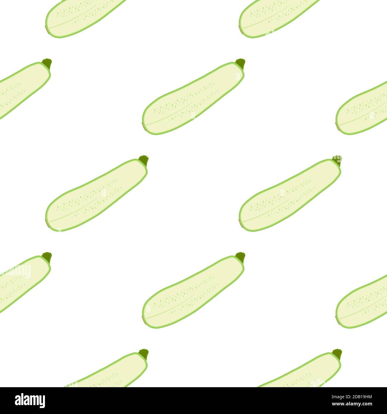 Zucchini Pattern Illustration on theme of bright pattern zucchini, vegetable squash for ...
