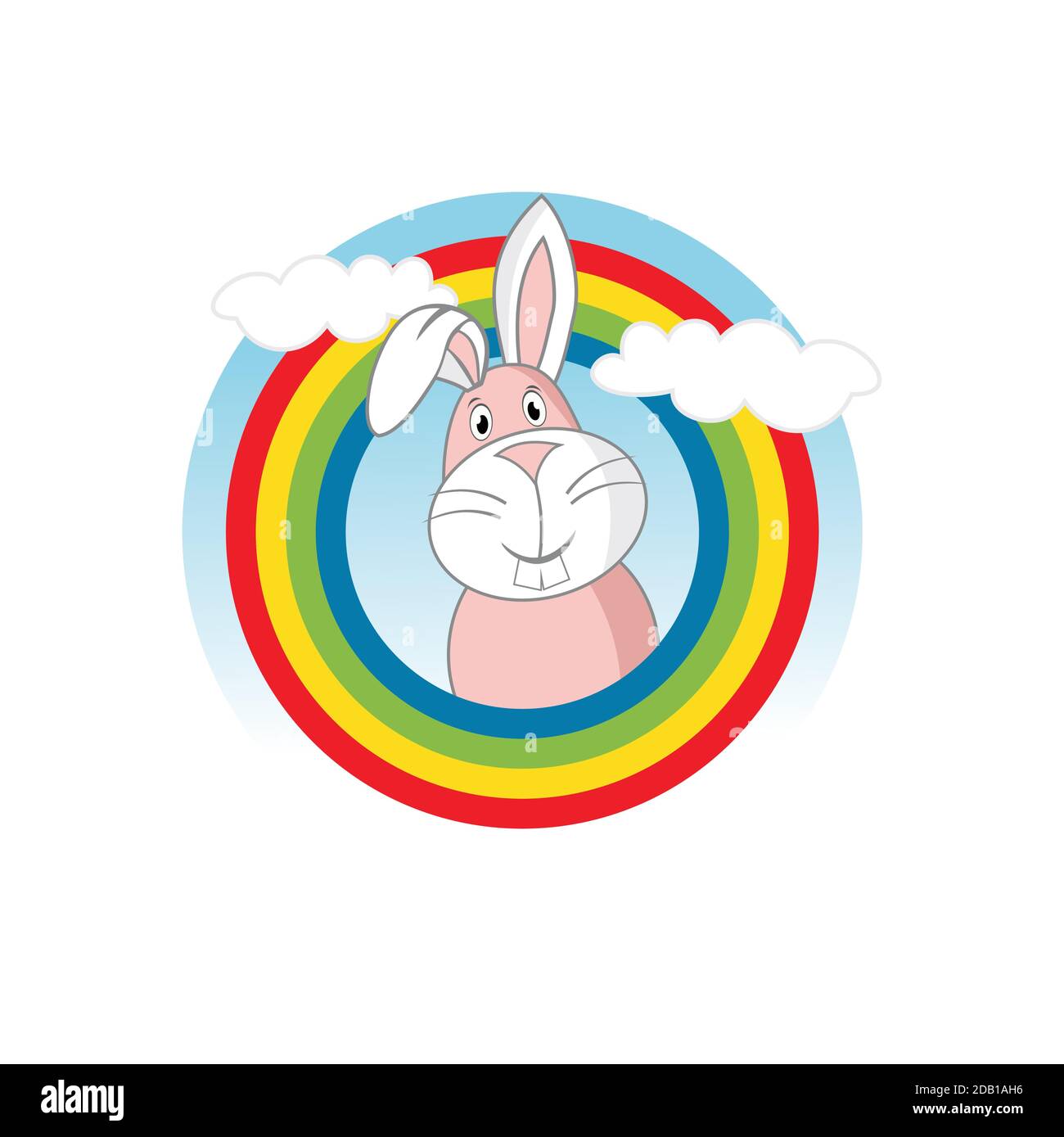 Cartoon character funny rabbit design illustration vector eps format ...