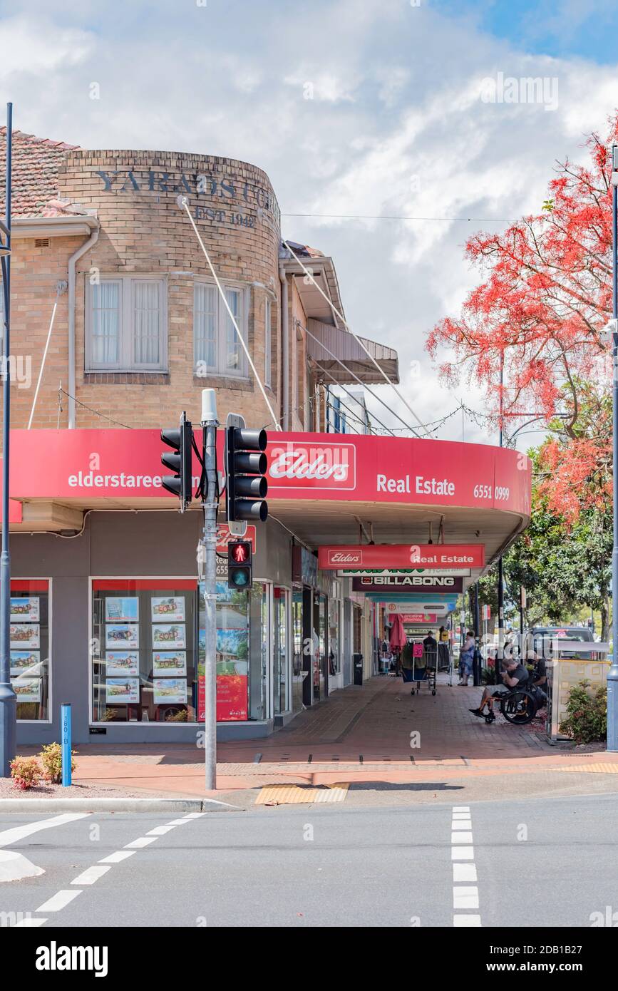 Currently occupied by Elders Real Estate offices this rounded brick