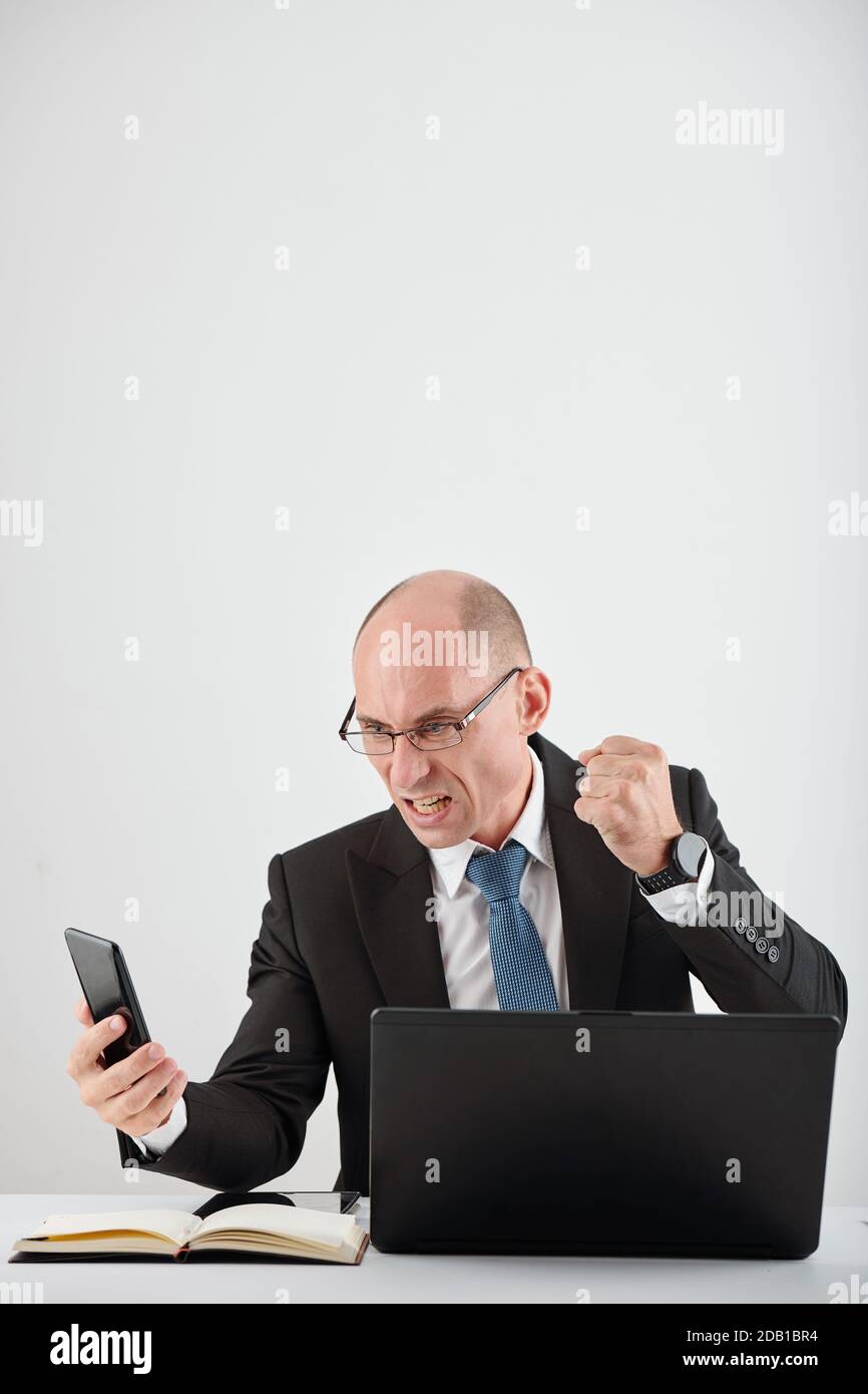 Angry business person hi-res stock photography and images - Alamy