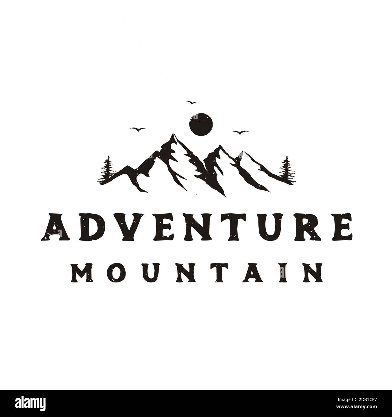 Mountain / adventure / travel vintage retro rustic hipster logo design ...