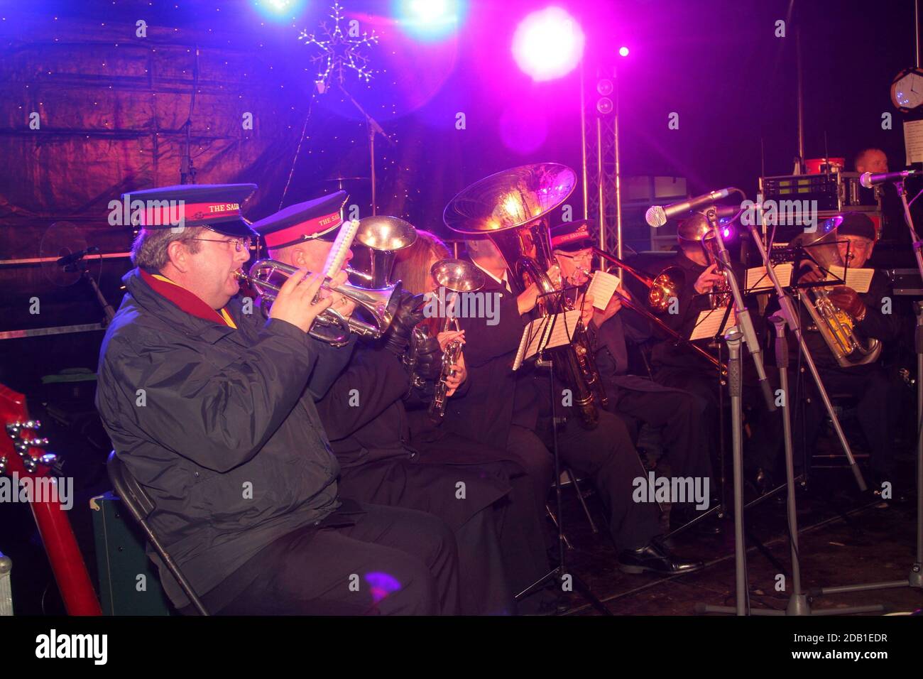 Brass band playing christmas carols hires stock photography and images