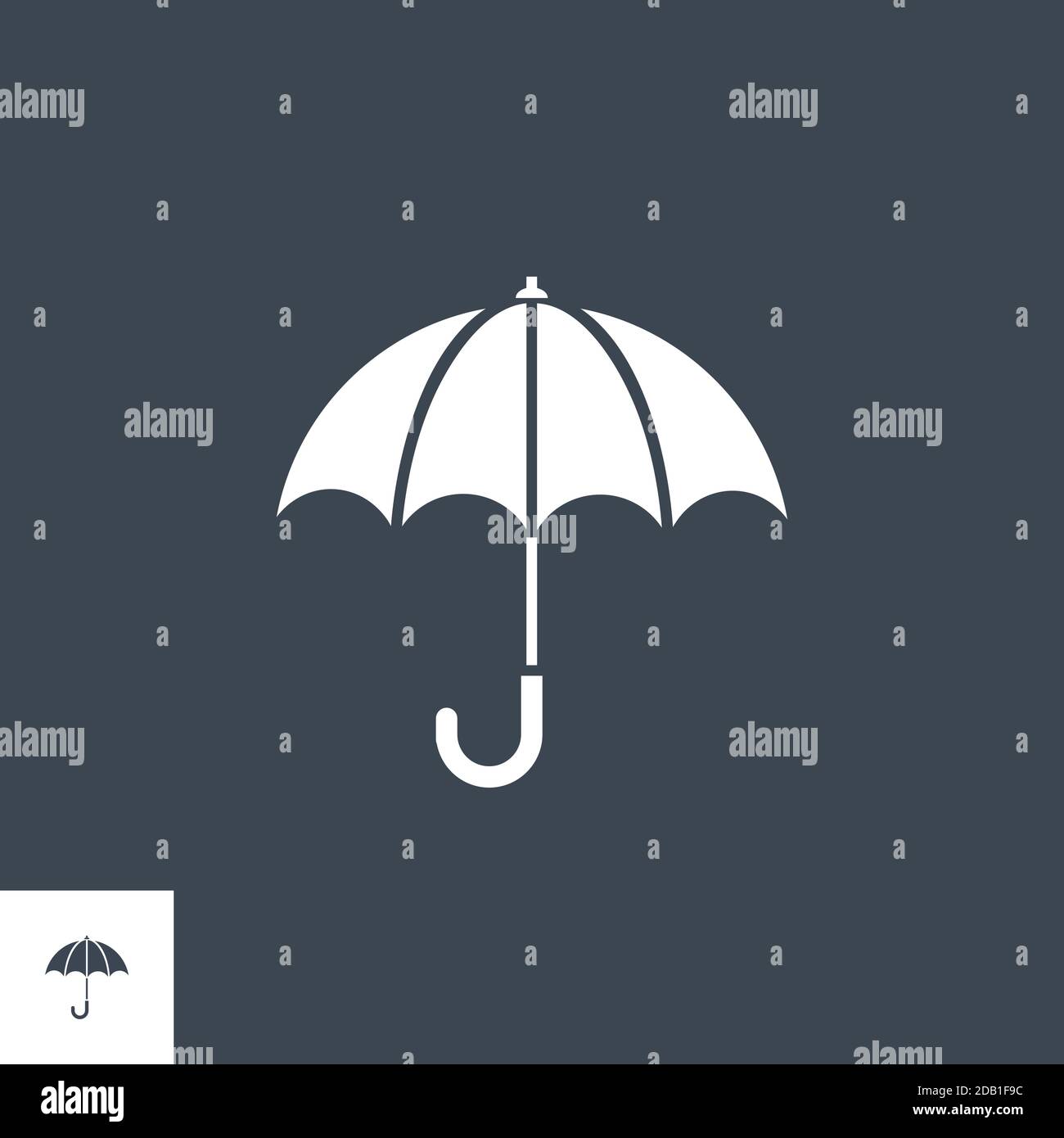 Umbrella related vector glyph icon Stock Vector Image & Art - Alamy