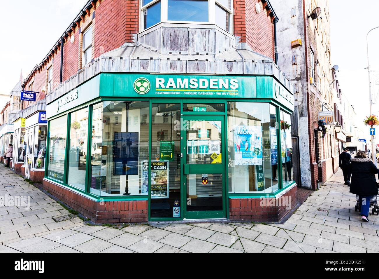 Ramsdens Financial Limited As well as traditional pawnbroking services, the successful introduction of buying gold and silver, the sale of foreign cur Stock Photo
