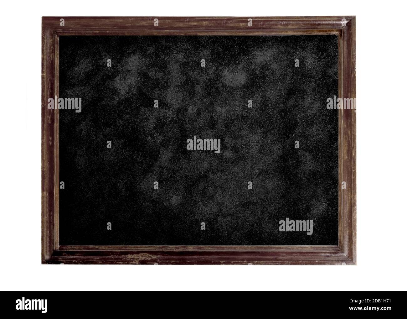 Old brown blank dirty blackboard Stock Photo
