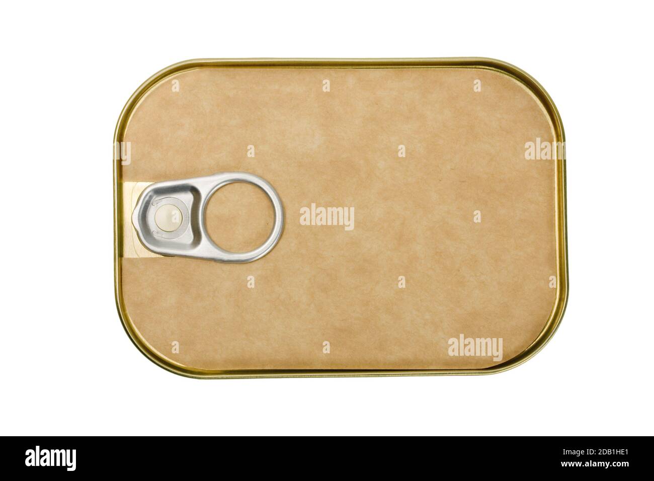 Tin can with label for easy addition of text or logo , object isolated