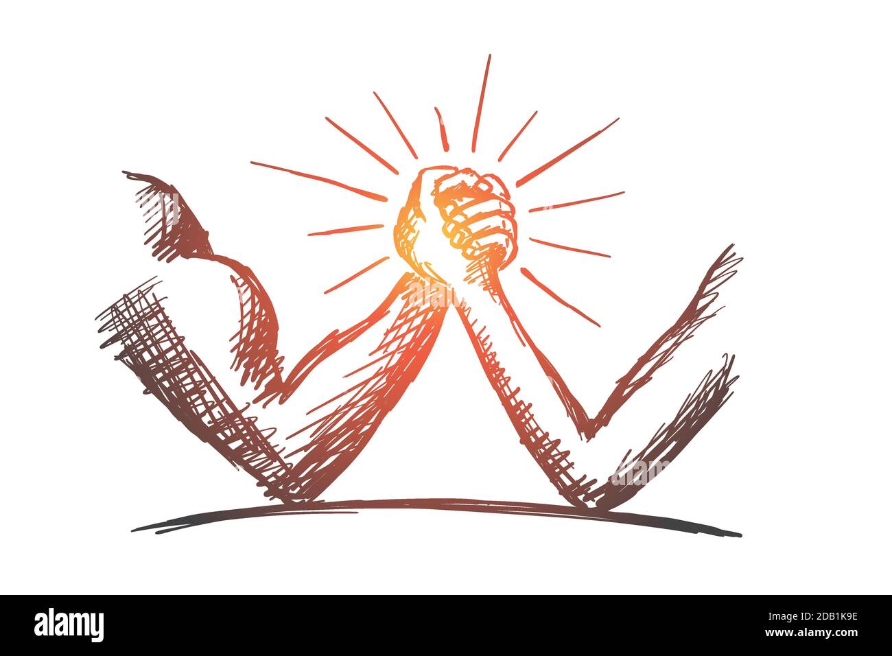 Strong man weak Stock Vector Images - Alamy