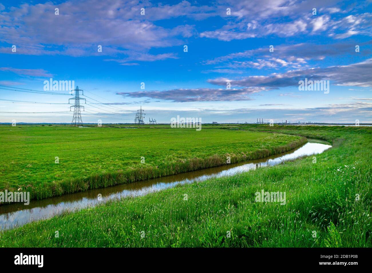 The Swale In Kent Leading To The River Medway And Stangate Creek Stock Photo