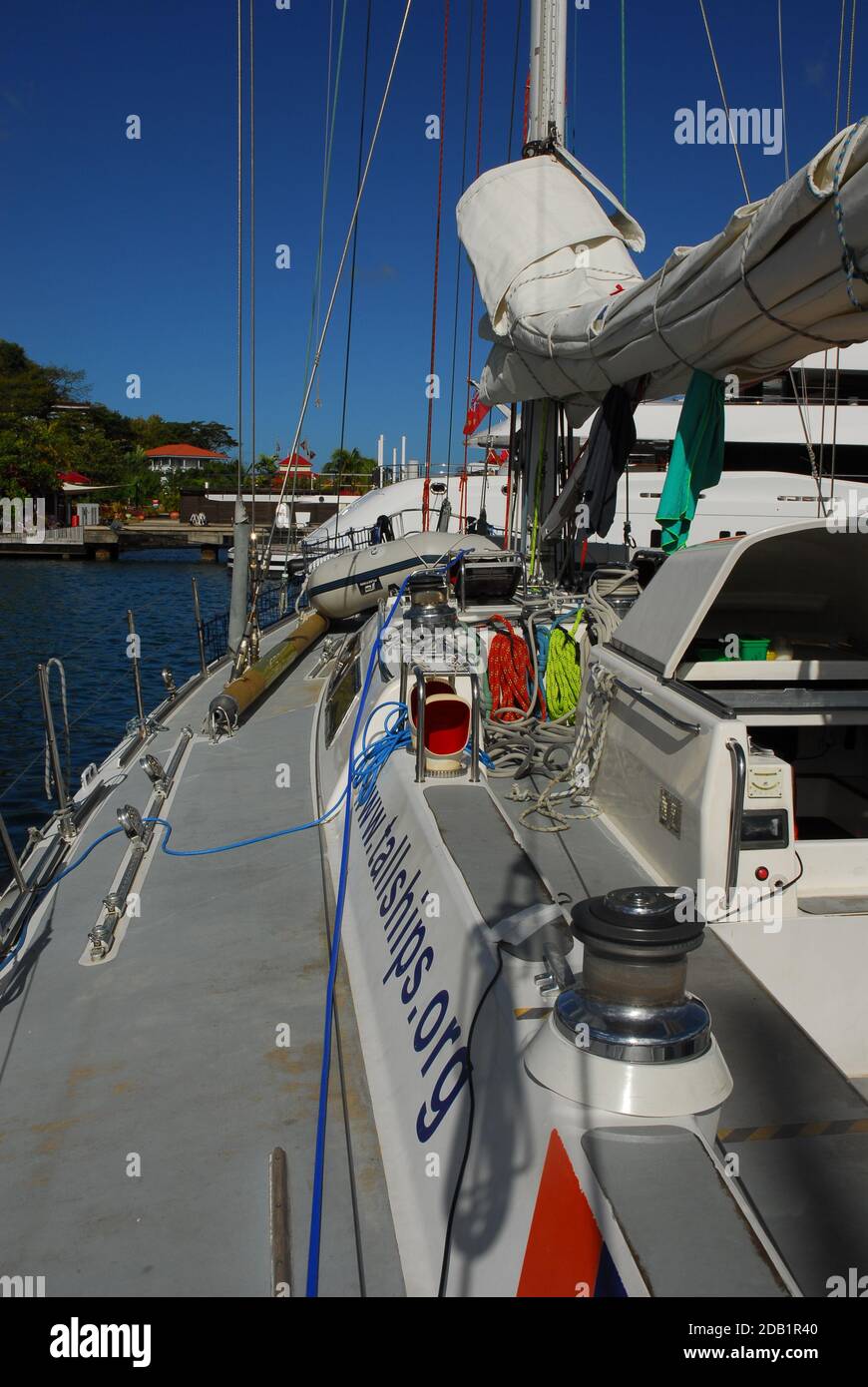 Grenada: St George's: Port Louis Marina Stock Photo