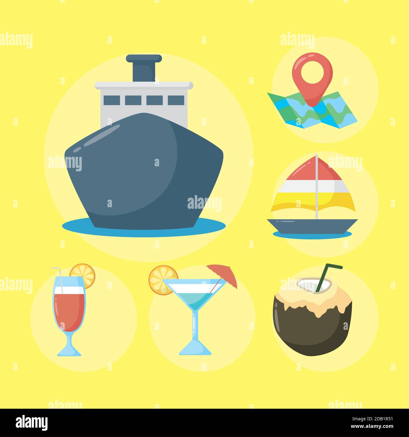 Transatlantic voyage map Stock Vector Images - Alamy