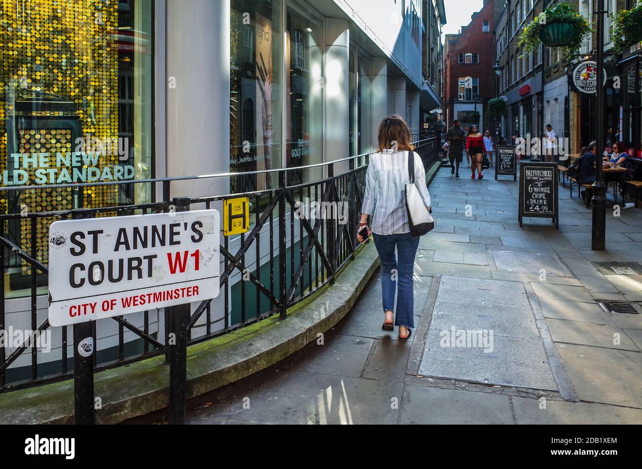 St Anne #39 s Court Soho London an alleyway that connects Wardour Street St Anne #39 s Court Soho London an alleyway that connects Wardour Street