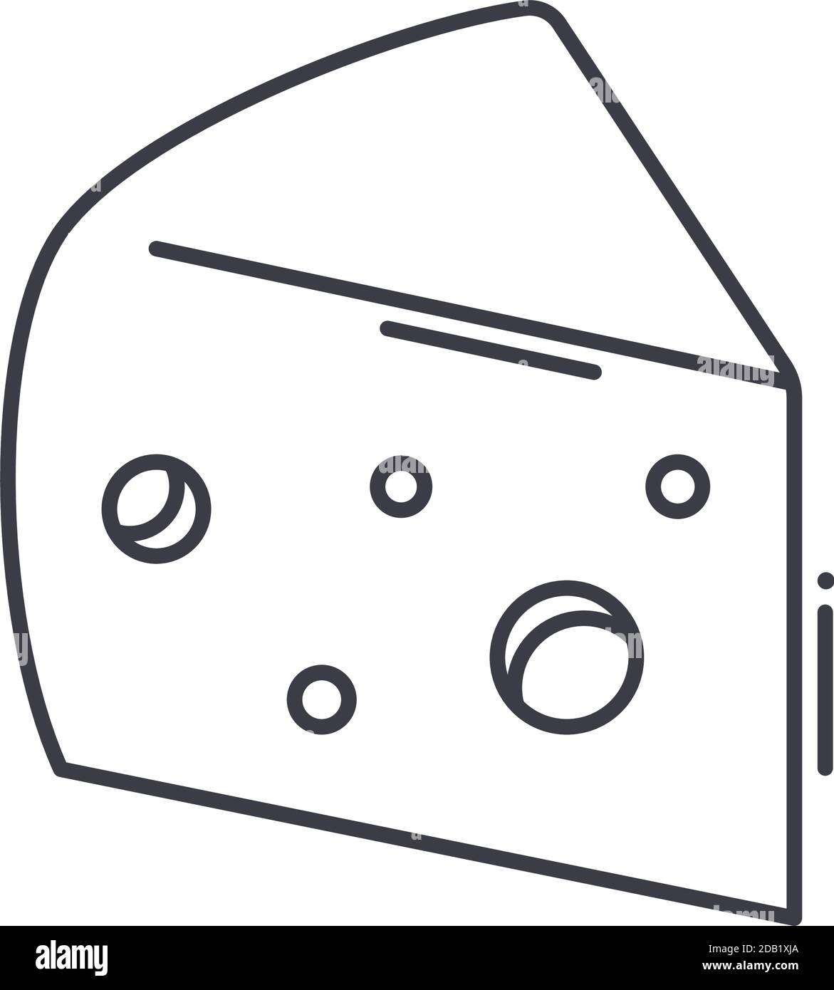 Cheese icon, linear isolated illustration, thin line vector, web design ...