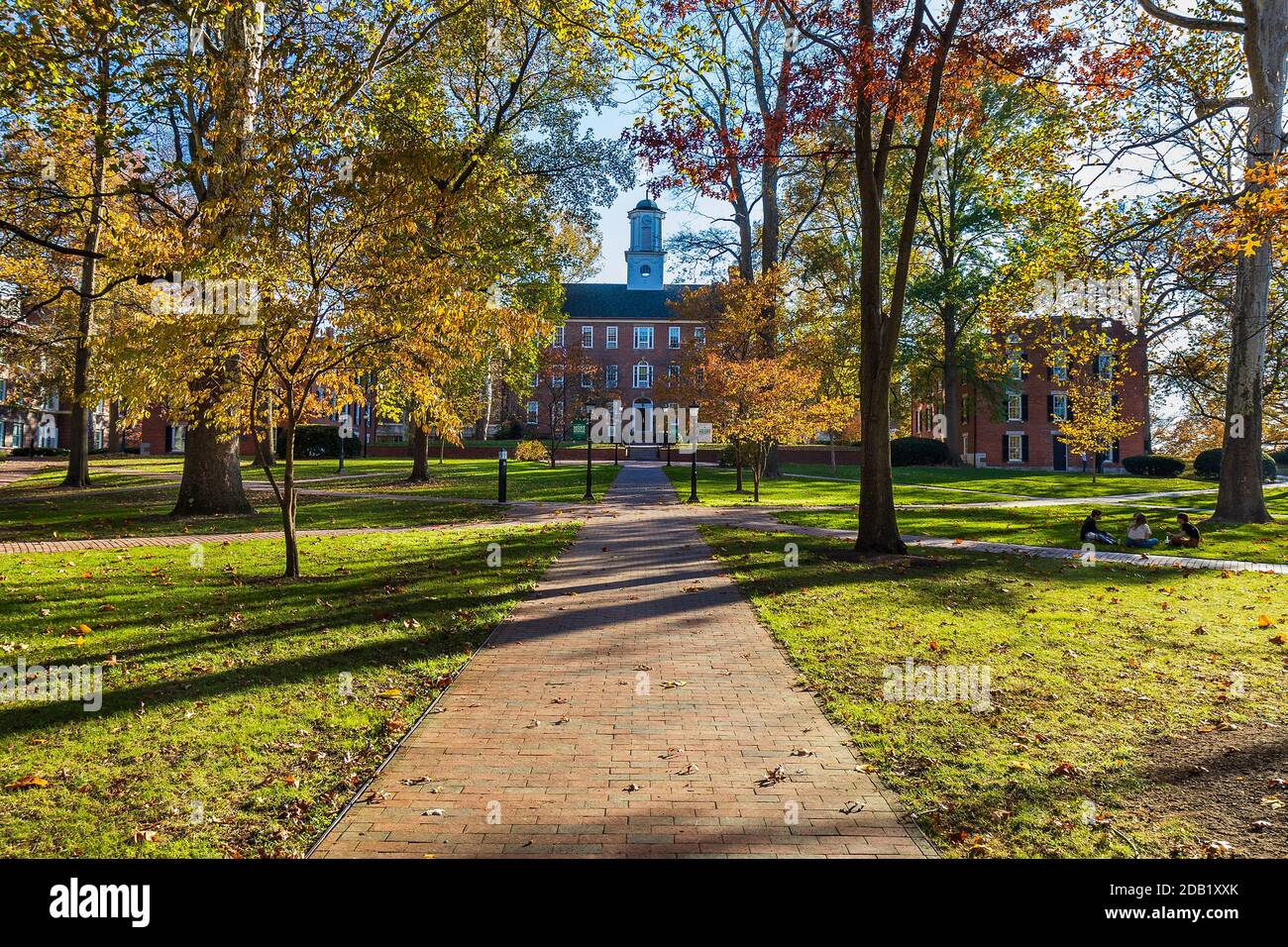 ATHENS, OH, USA NOVEMBER 6 College Green and Cutler Hall on November