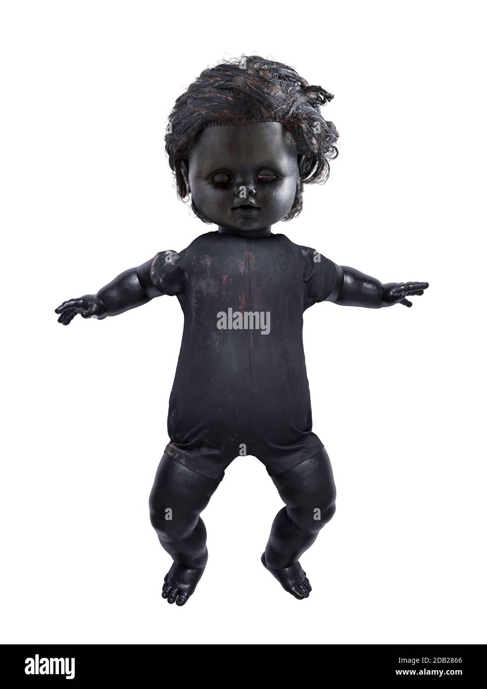 Creepy black doll top