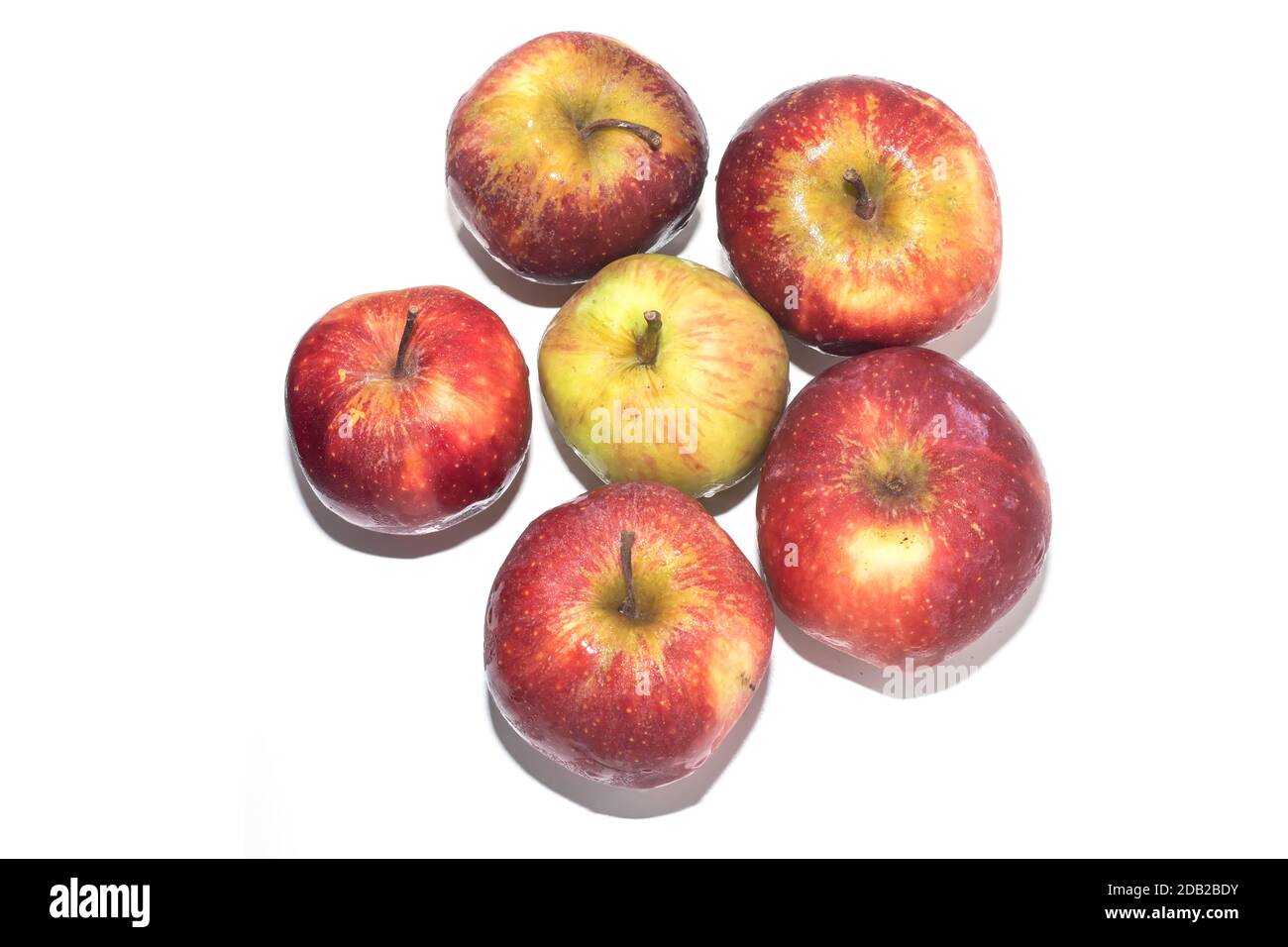 Red apple isolated on white background Stock Photo - Alamy