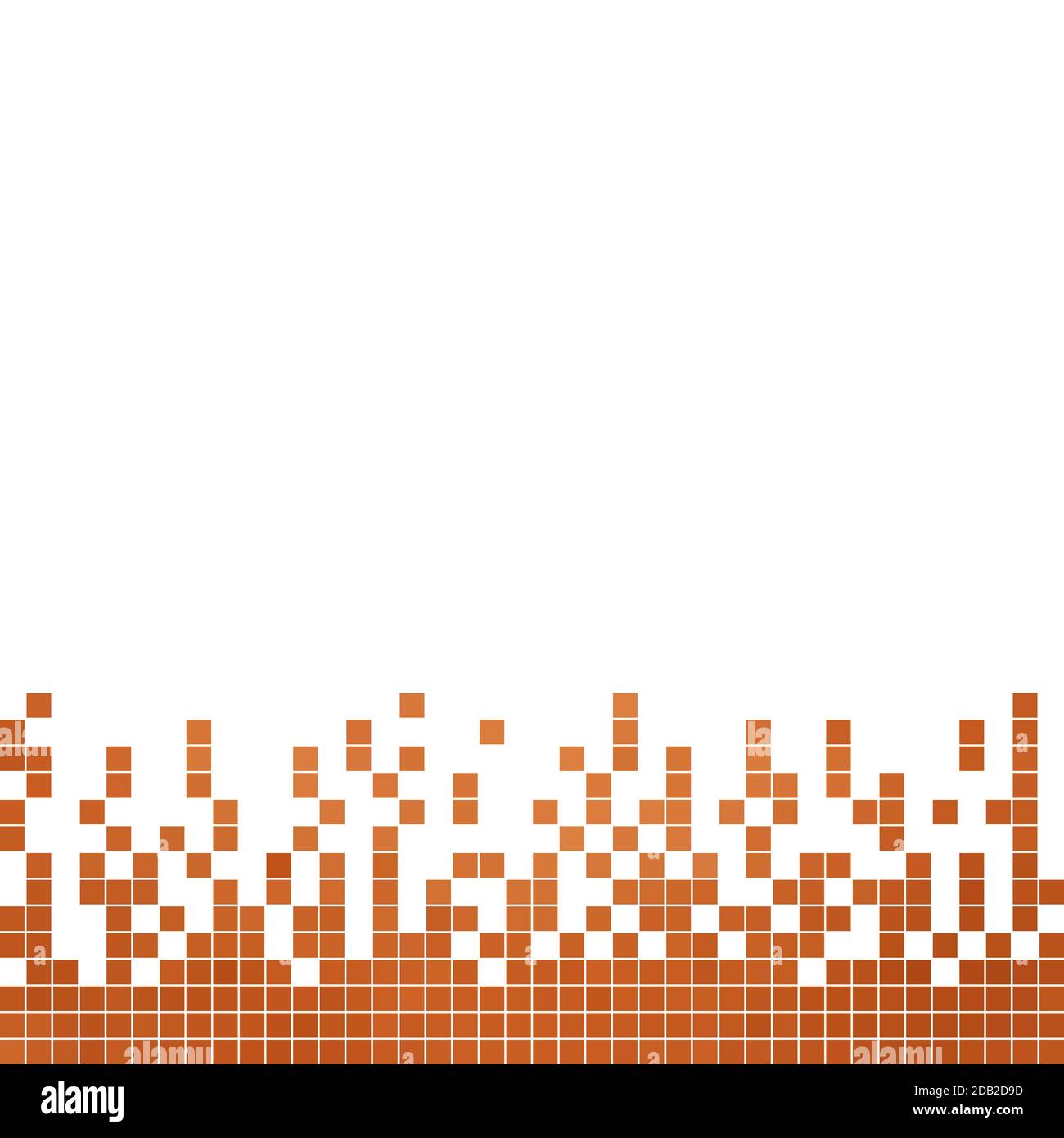abstract square pixel mosaic background - orange Stock Photo - Alamy