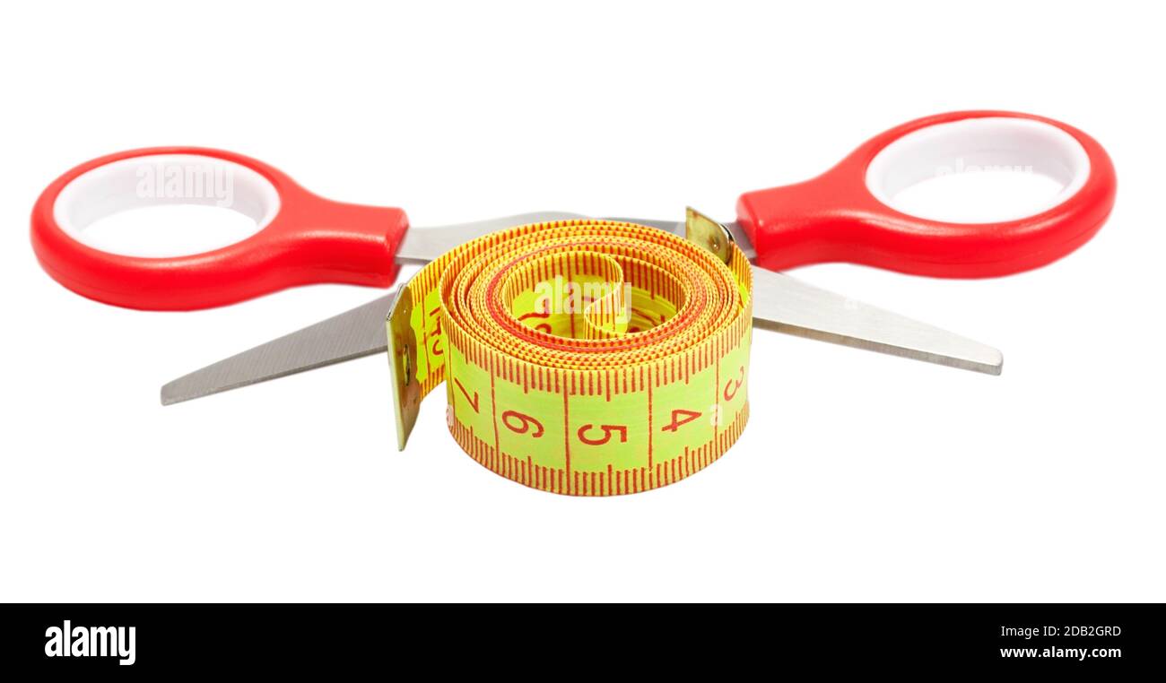 Measuring Tape Tailor White Background Stock Photo by