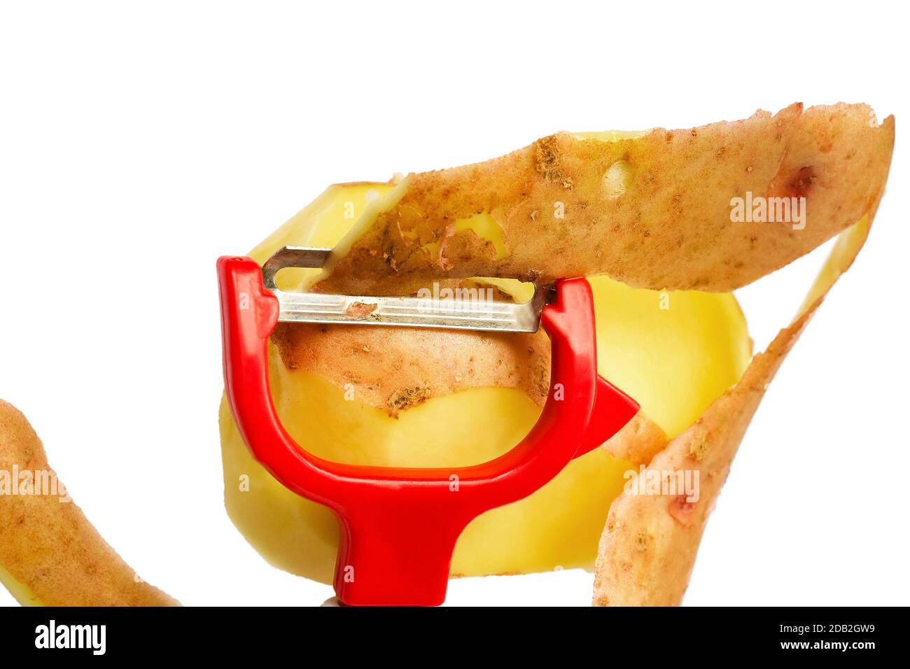 plastic vegetable peeler isolated on white Stock Photo Alamy