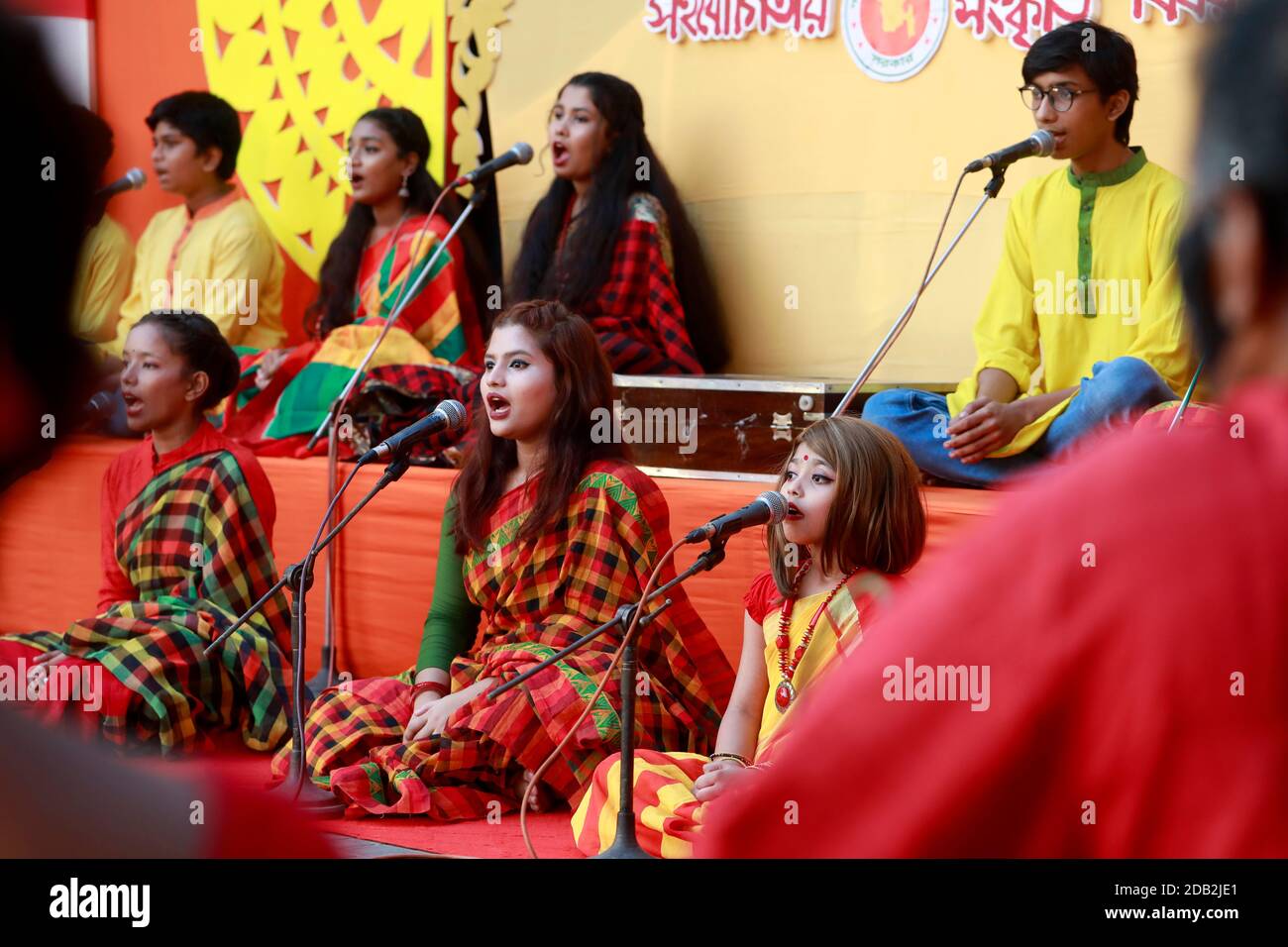 Dhaka, Bangladesh -November 16, 2020: The harvest festival of Nabanna