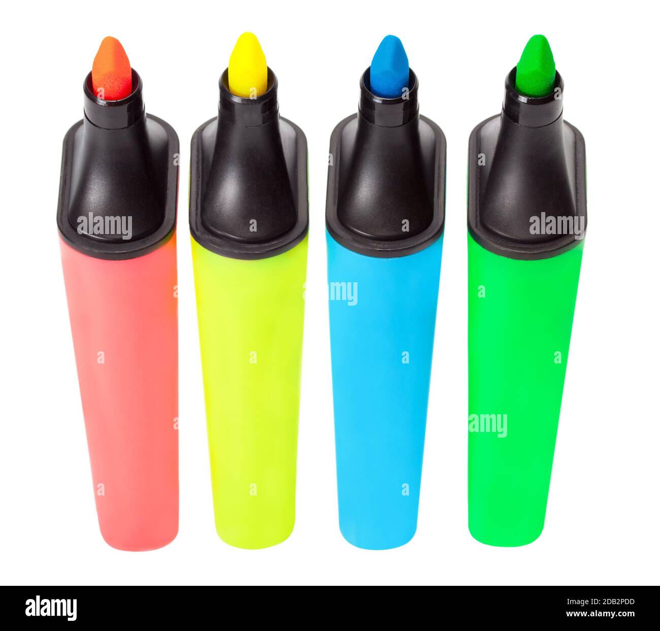 Colored highlighters set isolated on white background Stock Photo Alamy