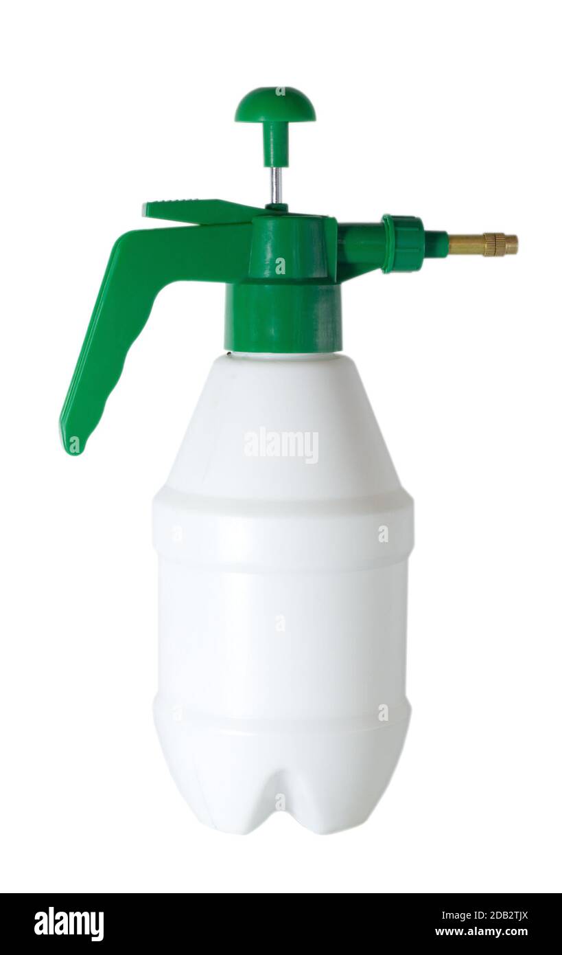 sprayer bottle white plastic isolated on white background Stock Photo ...