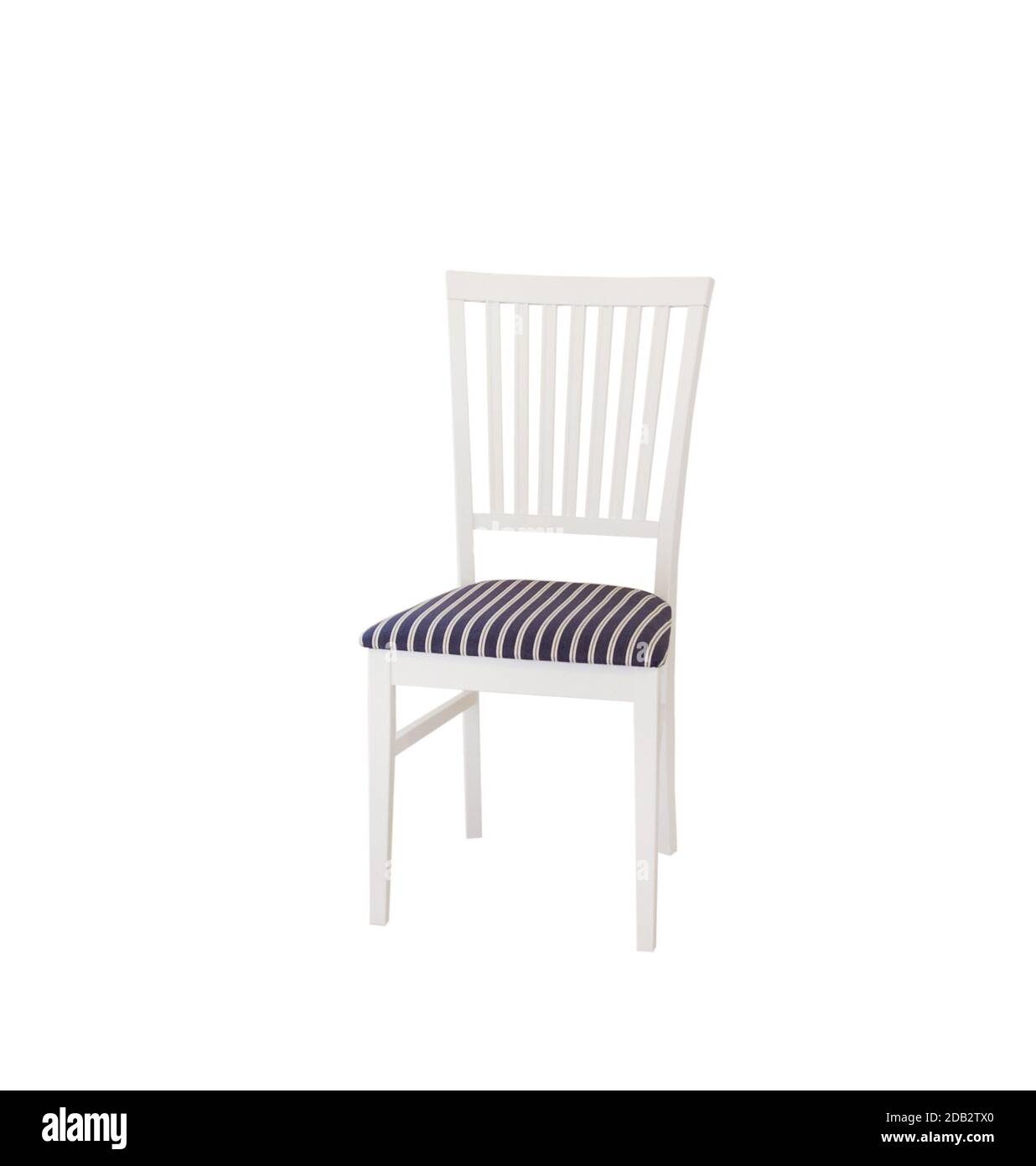 A wooden chair isolated on a white background Stock Photo - Alamy