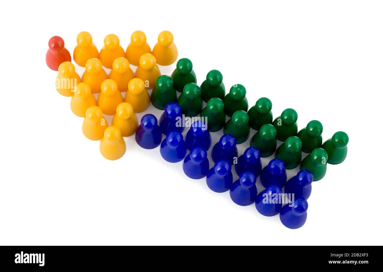 arrow colour isolated on white background Stock Photo - Alamy