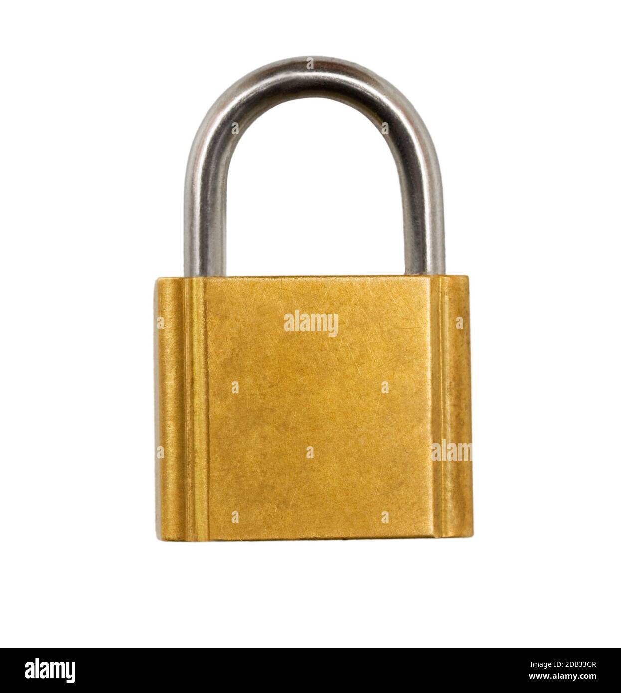 Security Padlock isolated on white background Stock Photo - Alamy