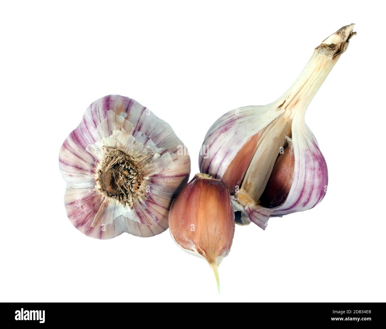 garlic cloves isolated on white background Stock Photo - Alamy
