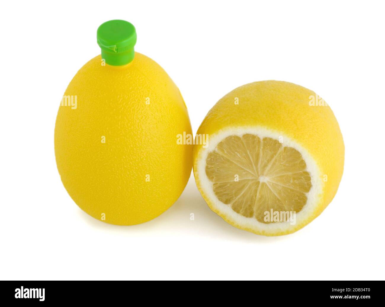 lemon juice plastic bottle isolated on white background Stock Photo Alamy