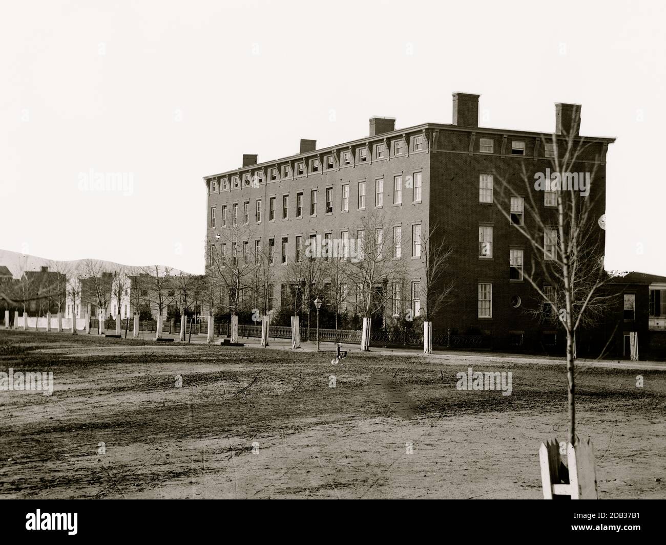 Washington, D.C. Douglas Hospital (formerly 'Minnesota row'), 2d and I Streets NW. Stock Photo