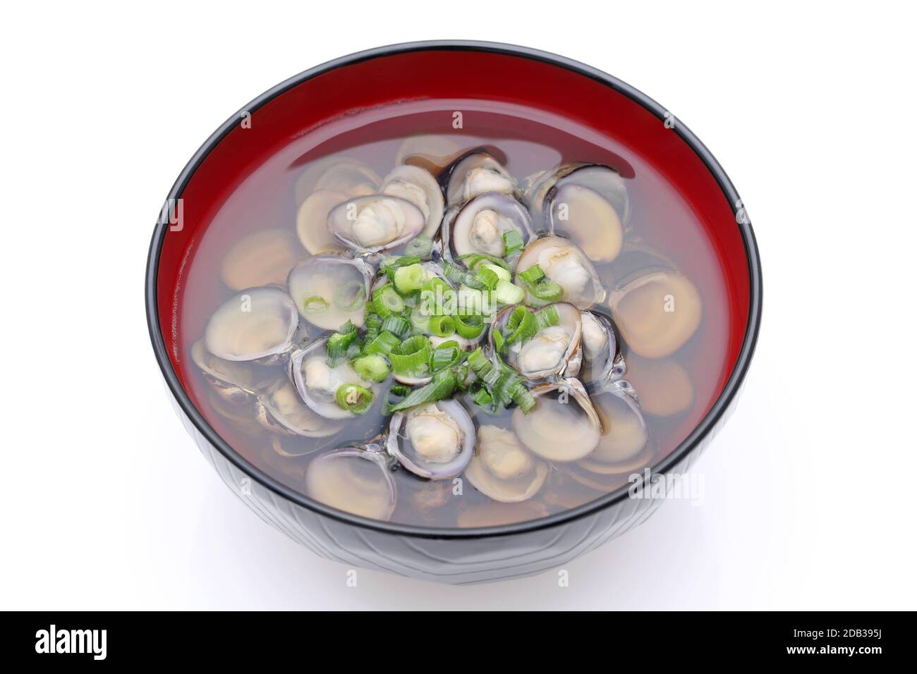Japanese Food Osuimono Soup Of Shijimi Clam In A Bowl Stock Photo Alamy