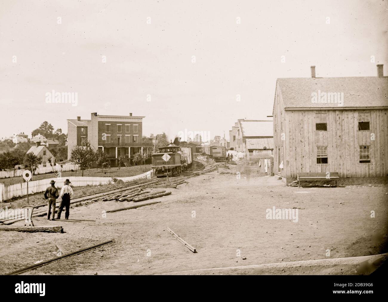 Virginia Railroad Depot and Yard in Culpeper 6 Sizes! New Civil War Photo