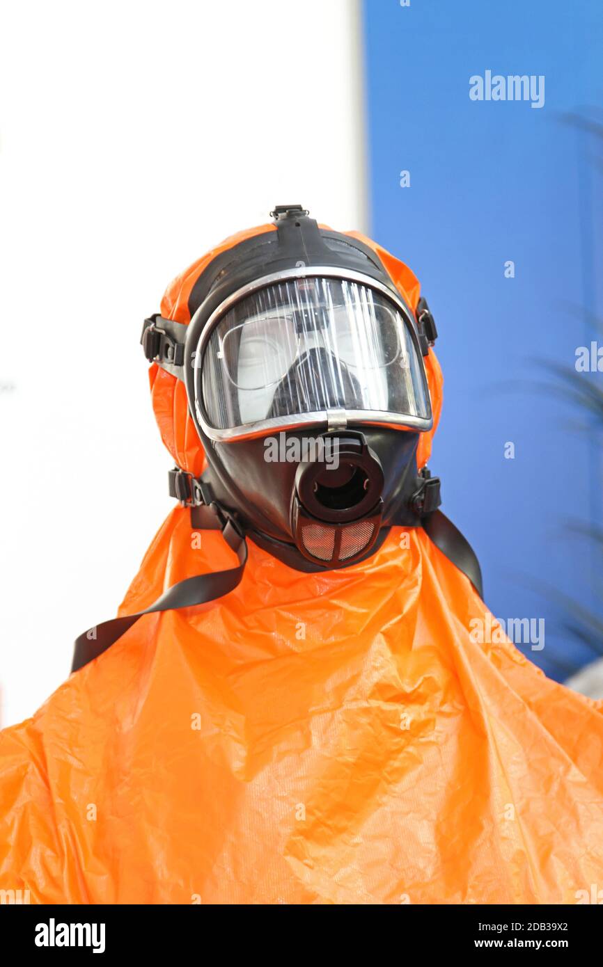 Hazmat suit orange hires stock photography and images Alamy