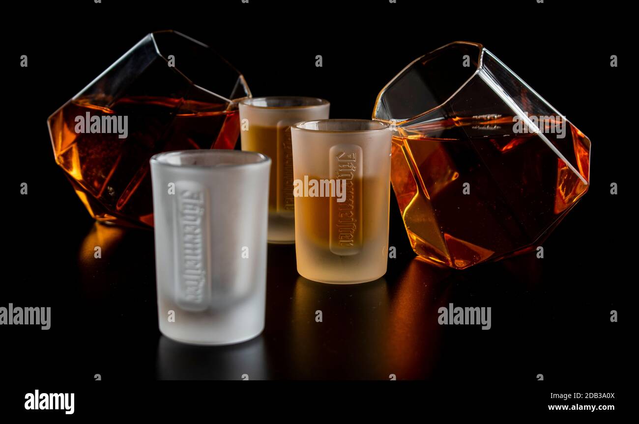 The Seven Deadly Sins portrayed in still life glassware using different  colours to convey each emotion or sin Stock Photo - Alamy