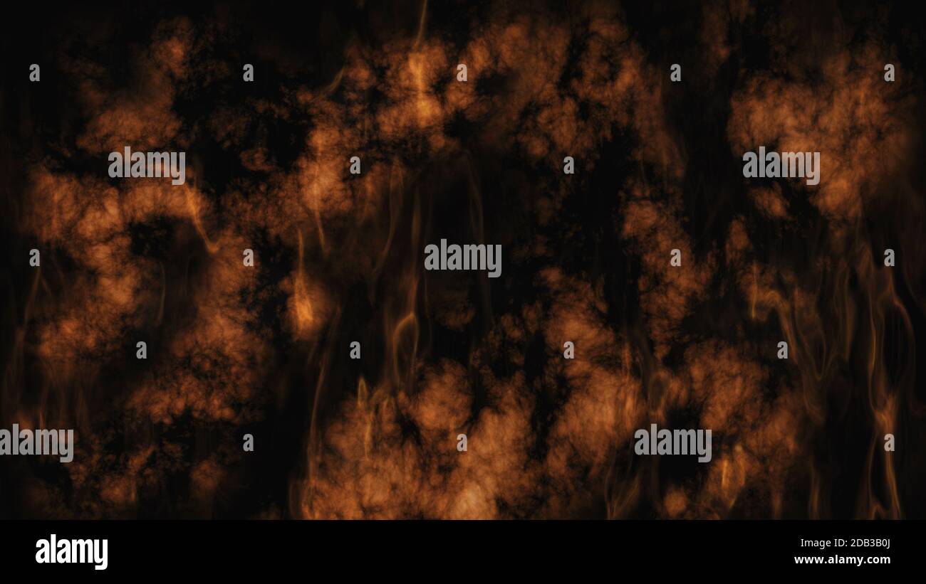 Smoke and Fire On Black Background 3D Rendering Stock Photo - Alamy
